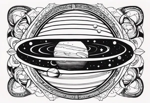 Jupiter by itself without a border or rings tattoo idea