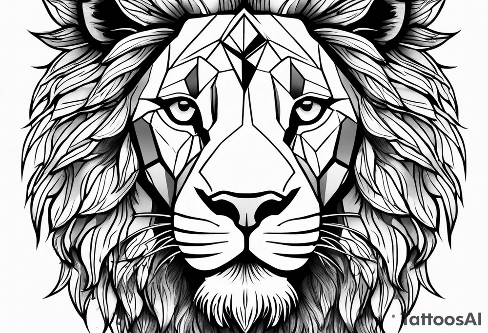 To rule the jungle, you’ve to be a lion tattoo idea