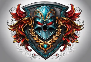 shield knot shoulder tattoo tattoo idea