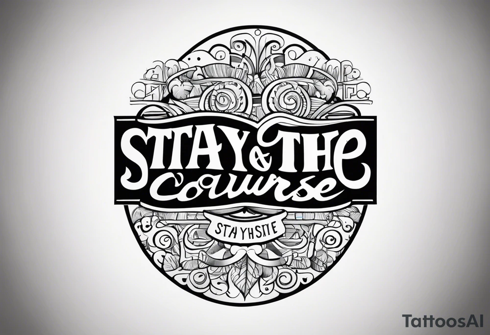 Stay the course tattoo idea