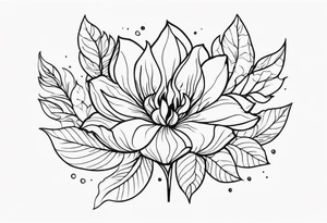 Flowers that burn and have black 
flames on them tattoo idea