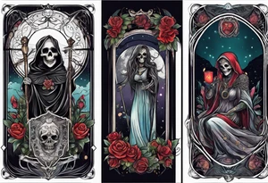 death tarot card tattoo idea