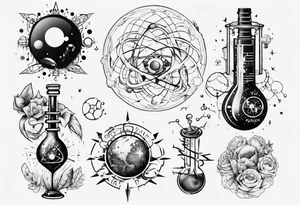 science full arm tattoo idea