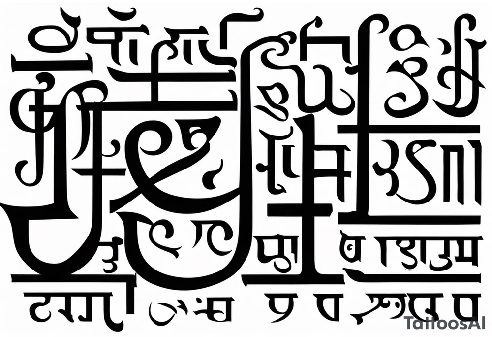 Tattoo ਨਿਰਭਉ ਨਿਰਵੈਰ written in Gurmukhi written text. tattoo idea