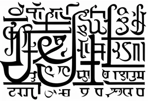 Tattoo ਨਿਰਭਉ ਨਿਰਵੈਰ written in Gurmukhi written text. tattoo idea