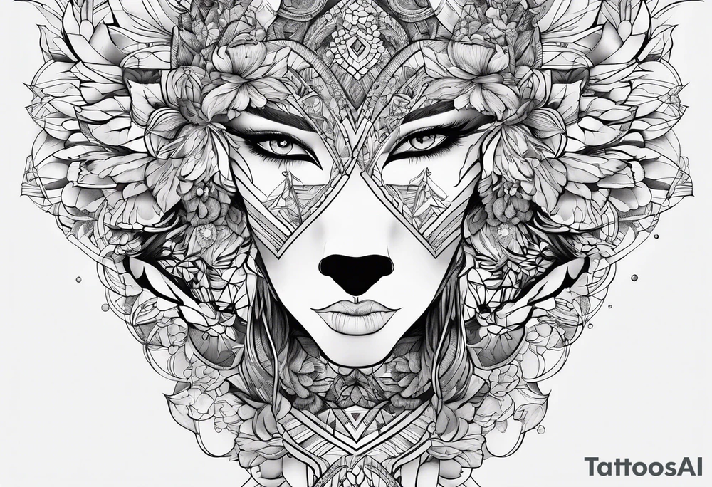 Line hand designs tattoo idea