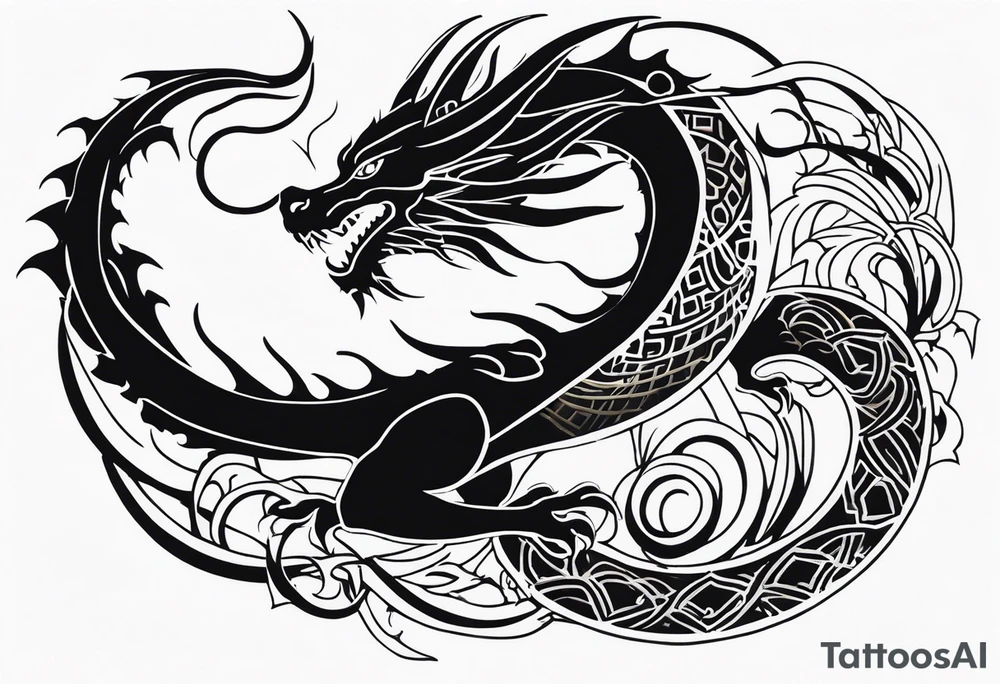 an oroborus (dragon style) tattoo idea