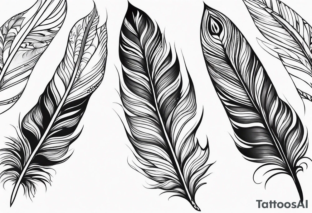 Feather Lightness tattoo idea