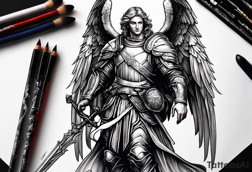 Michael the Archangel tattoo idea