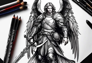 Michael the Archangel tattoo idea
