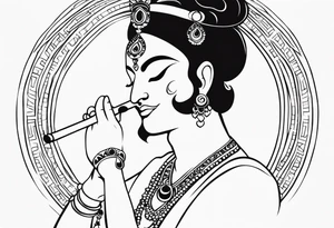 Krishna tattoo idea