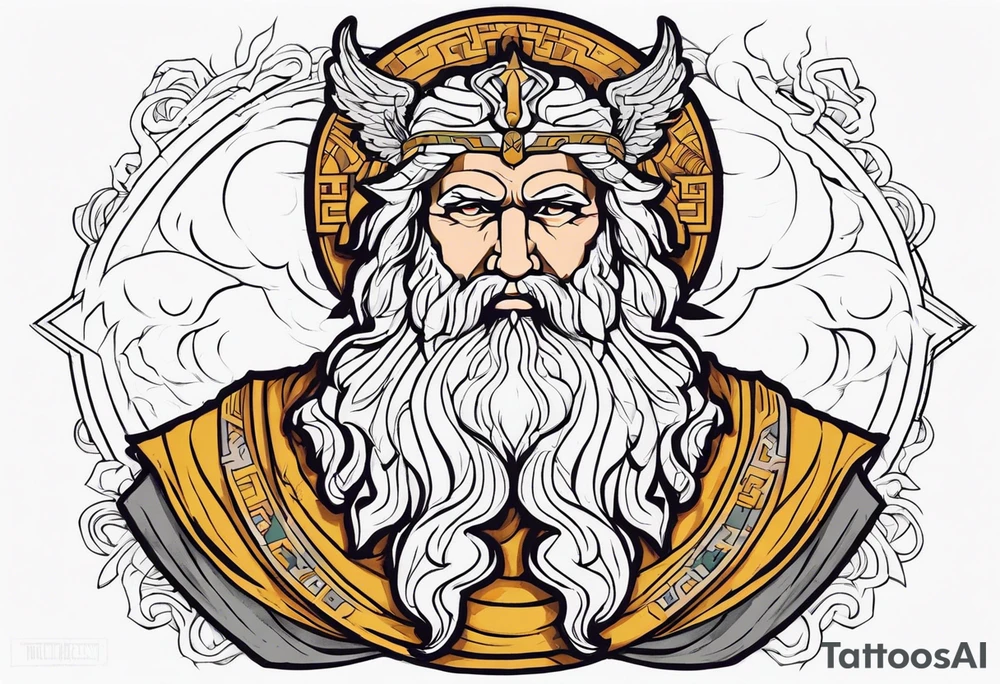 mitologia grecka zeus i pioruny tattoo idea