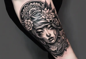 left half sleeve, Metalica song from whom the bell tone inspired, have some japanese influence tattoo idea