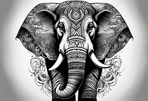 elephant tattoo idea