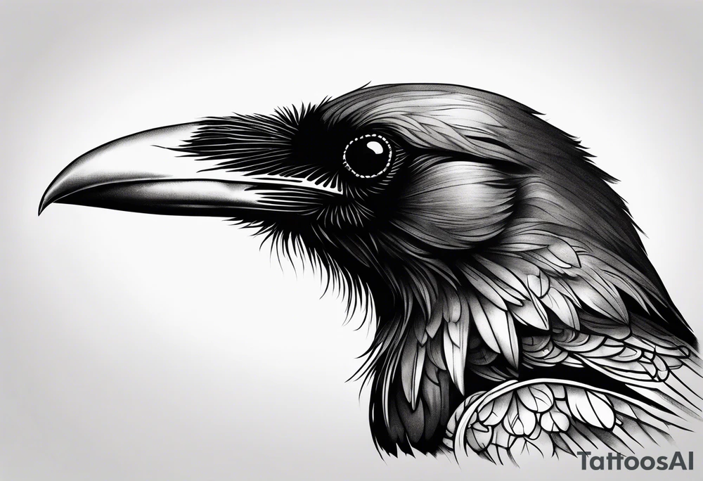 raven tattoo idea