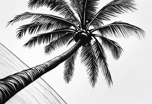 Palm tree sleeve tattoo idea