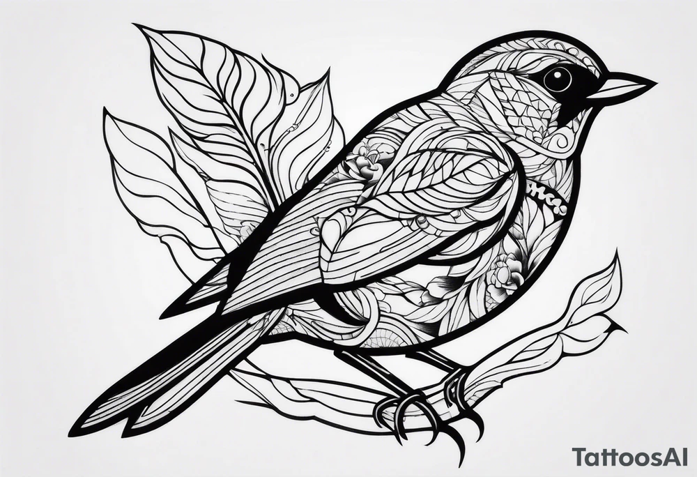 Bird tattoo idea