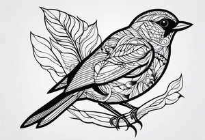 Bird tattoo idea