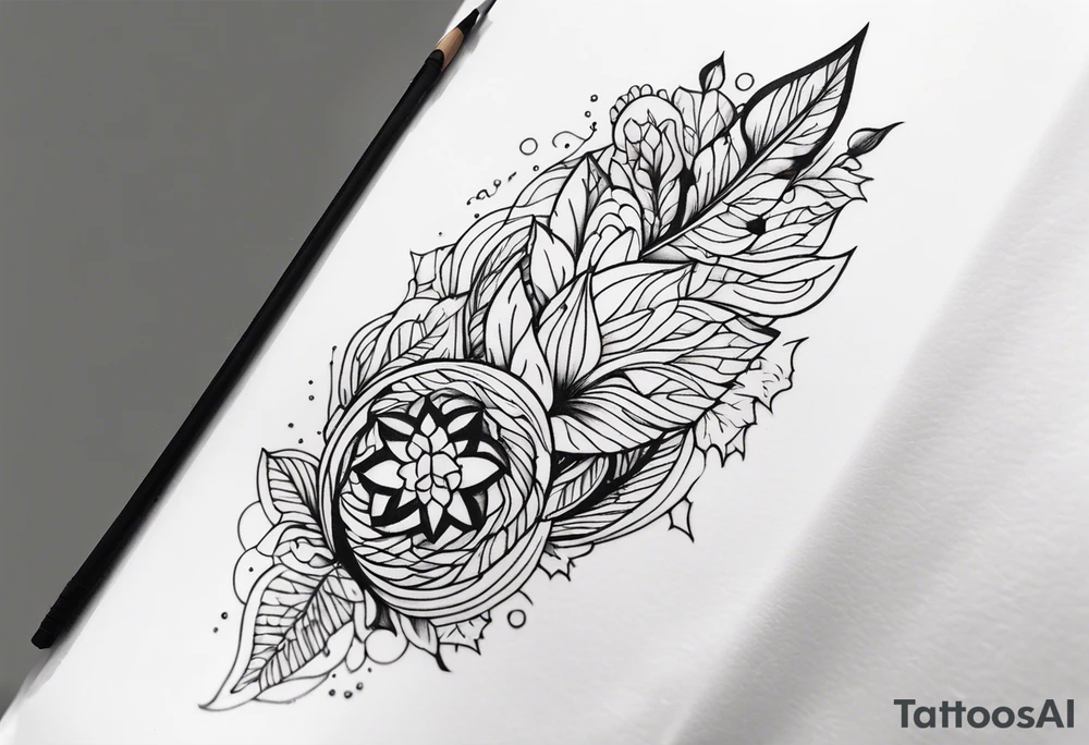 2 inch tattoo above elbow tattoo idea