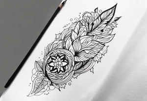 2 inch tattoo above elbow tattoo idea