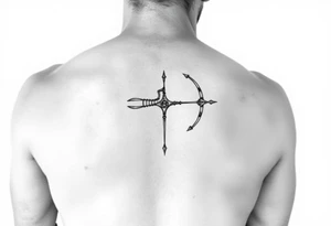male, Sagittarius, minimalistic in the arm tattoo idea