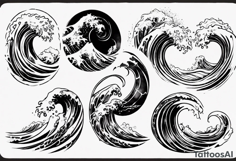 Waves tattoo idea