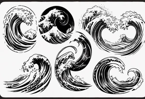 Waves tattoo idea
