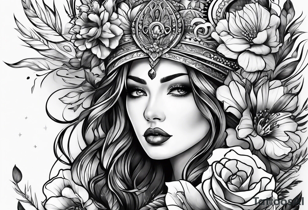 in the shadow of your heart tattoo idea