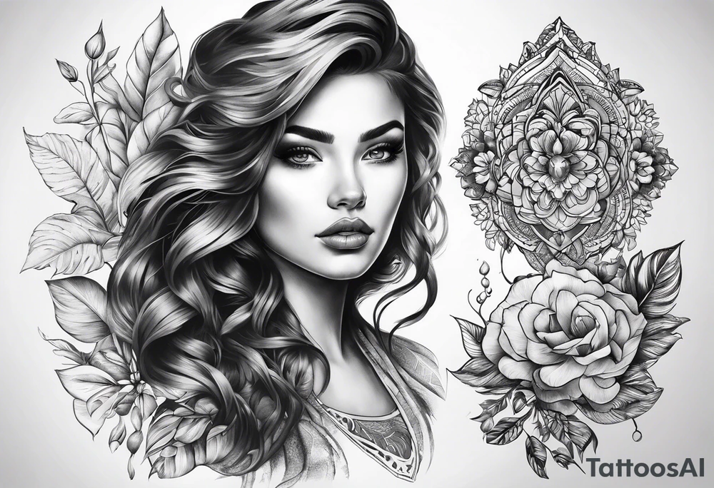 Акула красные линии tattoo idea