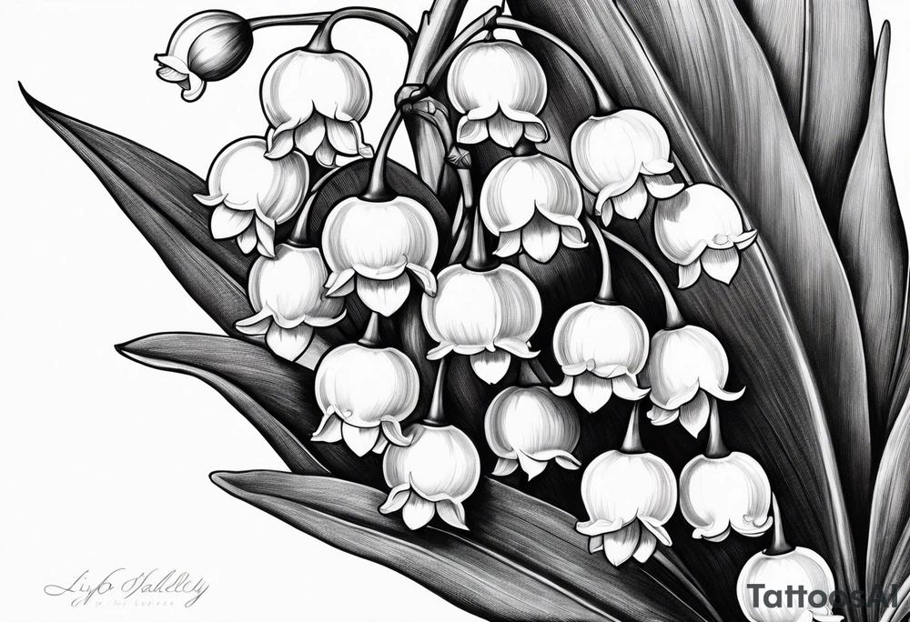 lily of the valley, taxus bacata tattoo idea