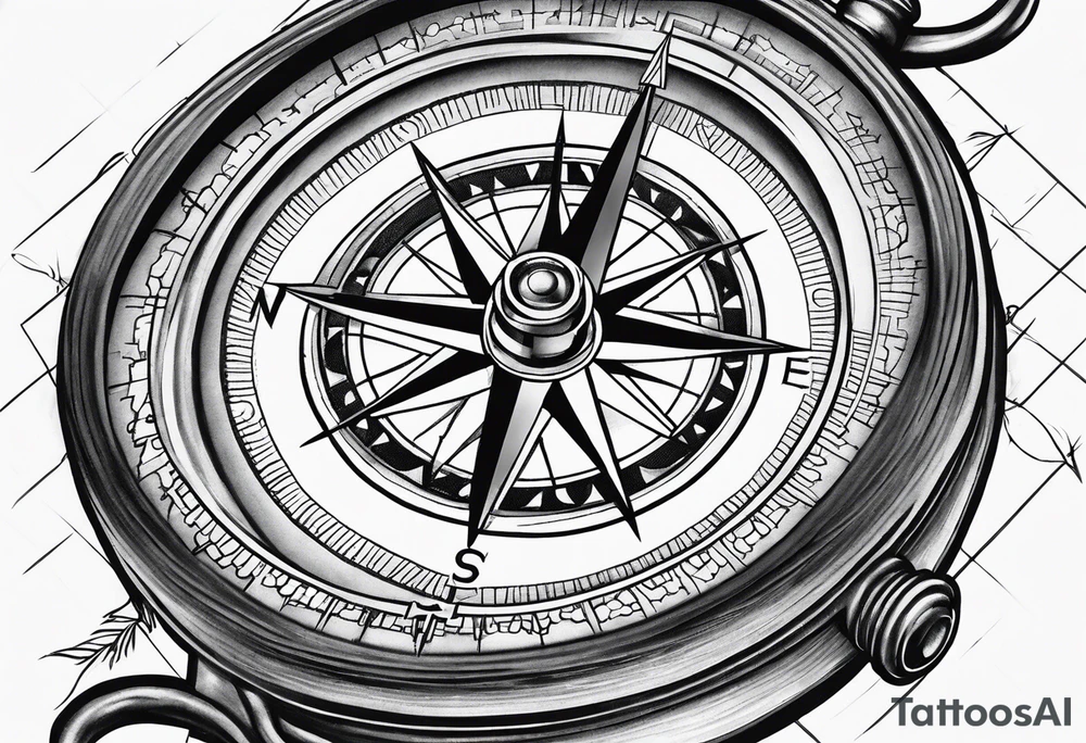 Military compass tattoo idea