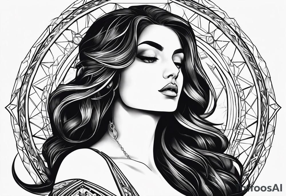 Vishesh, tauras, virgo, roman, alexandar, godly, otherworldy, geometry tattoo idea