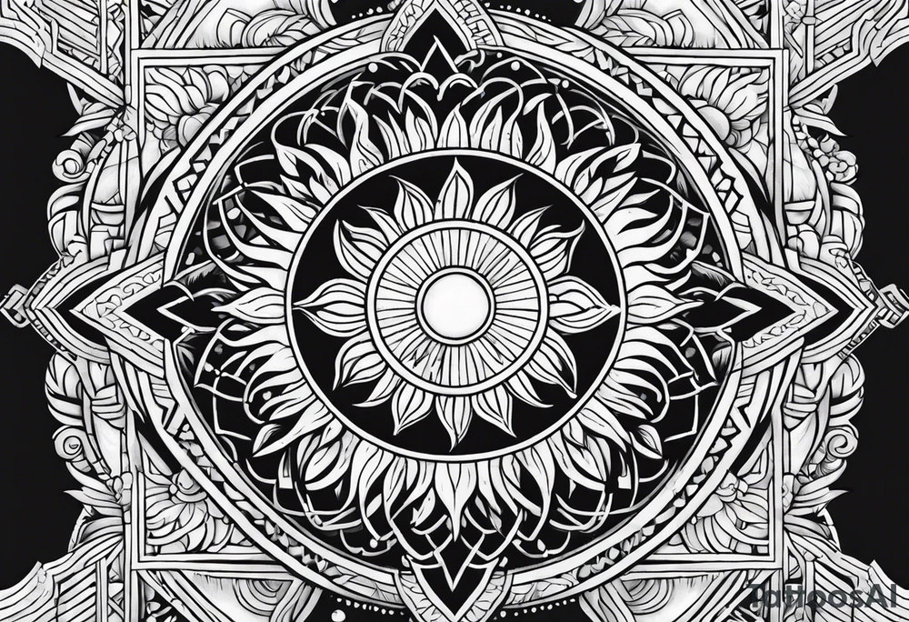 Filipino Sun tattoo idea
