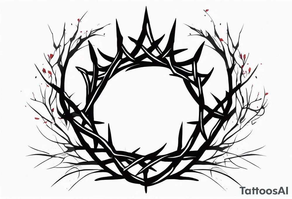 crown of thorns tattoo idea