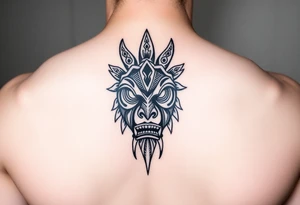 Zulu 
african mask tattoo idea