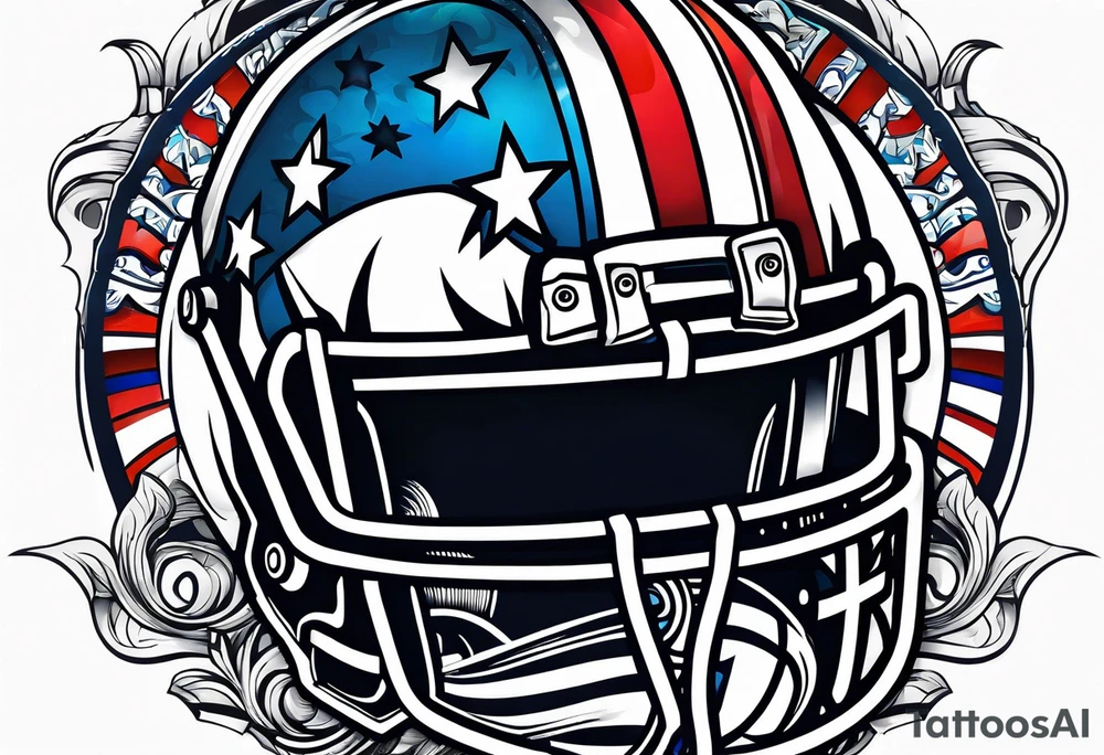 American football tattoo idea