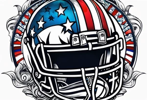 American football tattoo idea