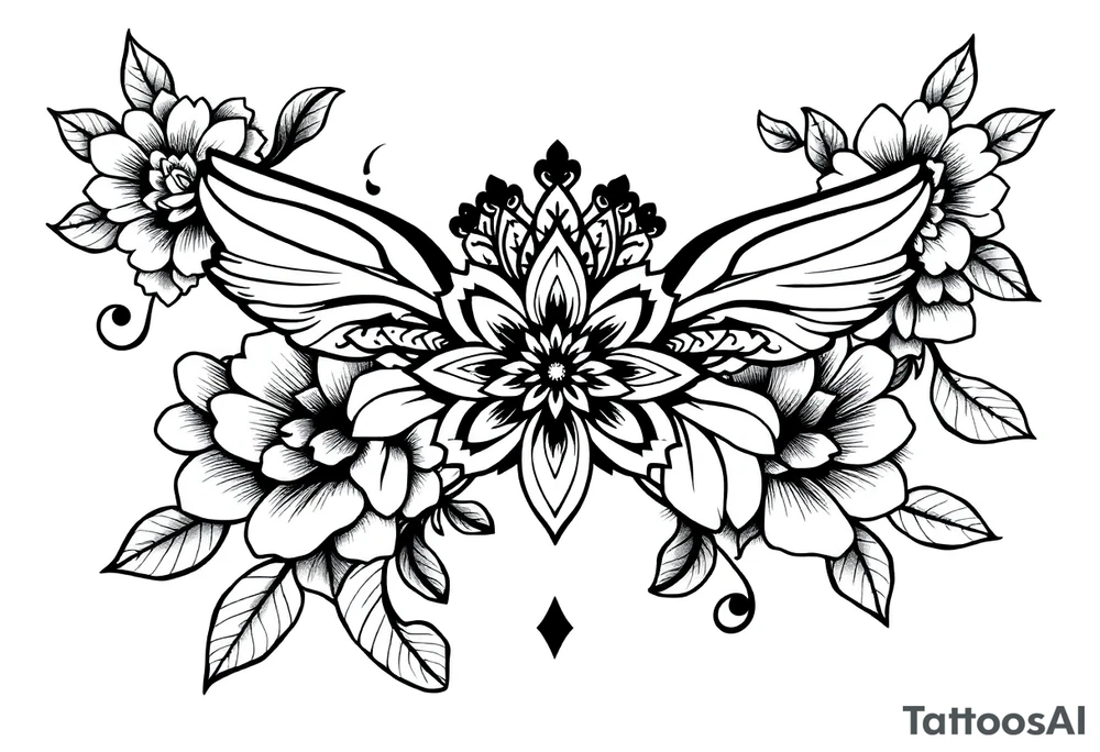 Lace garder tattoo idea