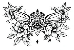 Lace garder tattoo idea