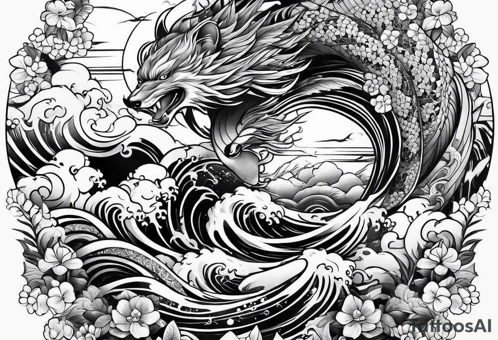japanese sleeve tattoo idea