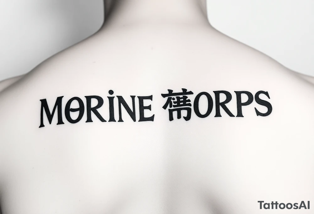 Republic of Korea
Marine Corps
lettering to arm tattoo idea