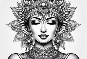 Crown chakra tattoo idea