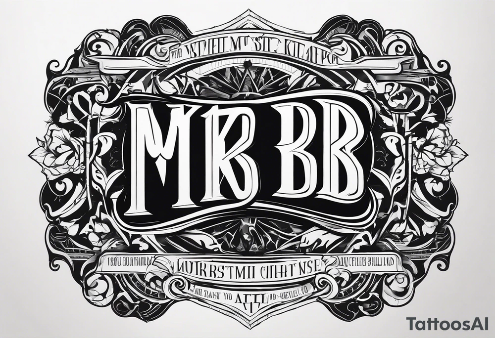 banner with MKB tattoo idea