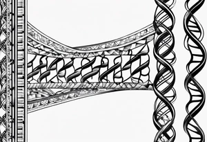 DNA strand tattoo idea