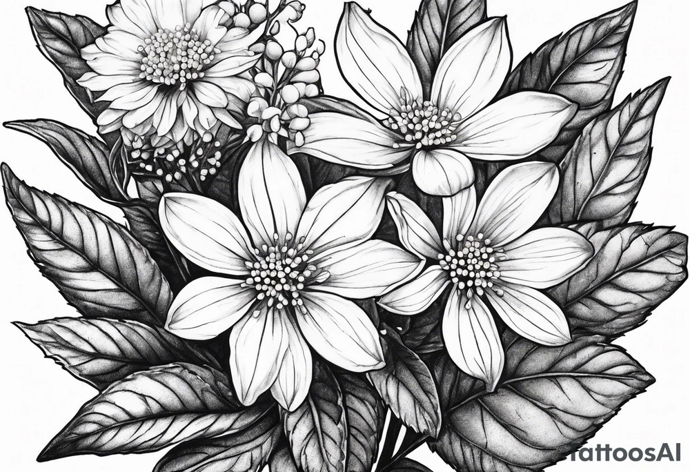 White Snakeroot flower tattoo idea
