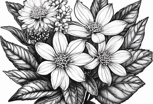 White Snakeroot flower tattoo idea