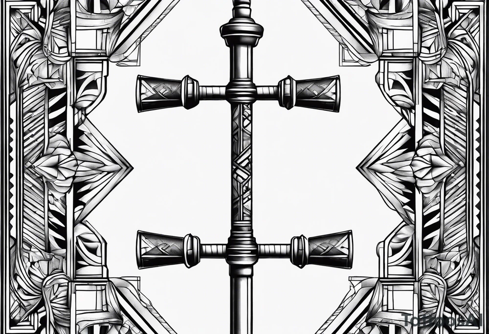 Pogo stick tattoo idea