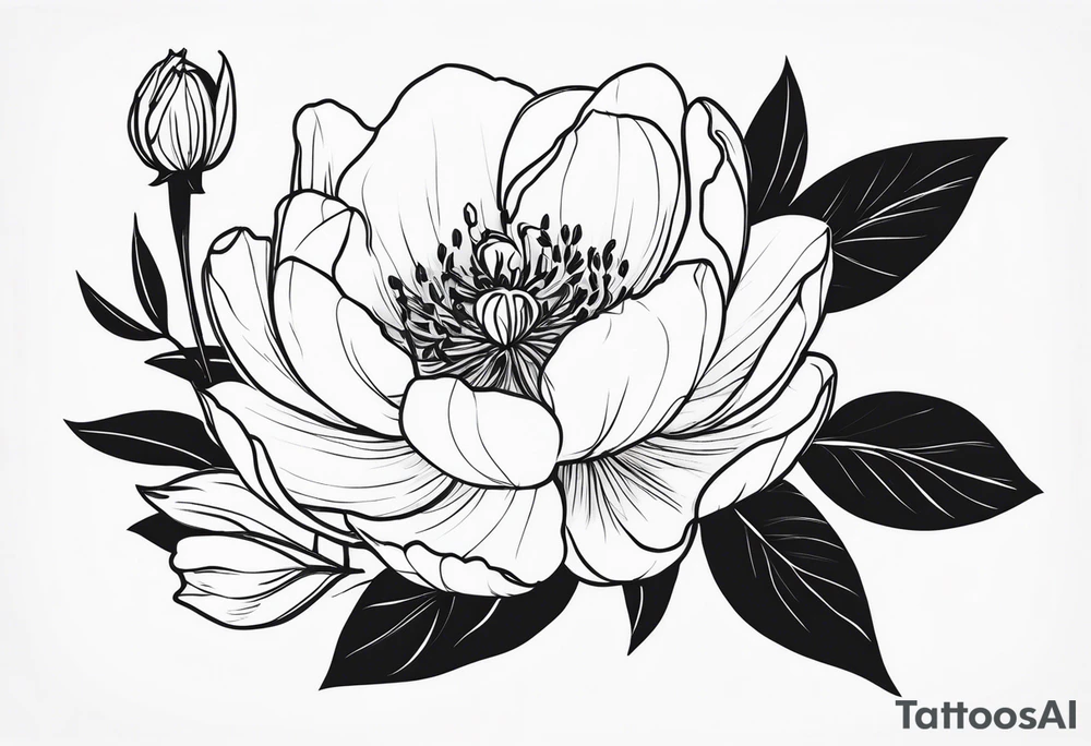 Lily rose with rose bud honey bee peony arm cuff tattoo idea
