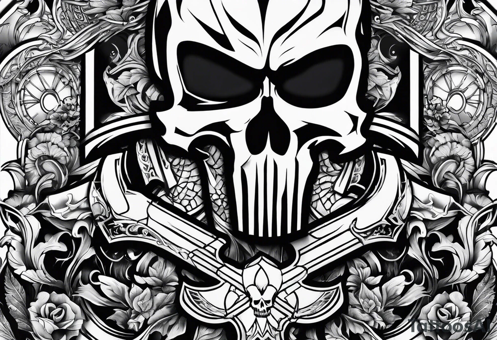 punisher tattoo idea