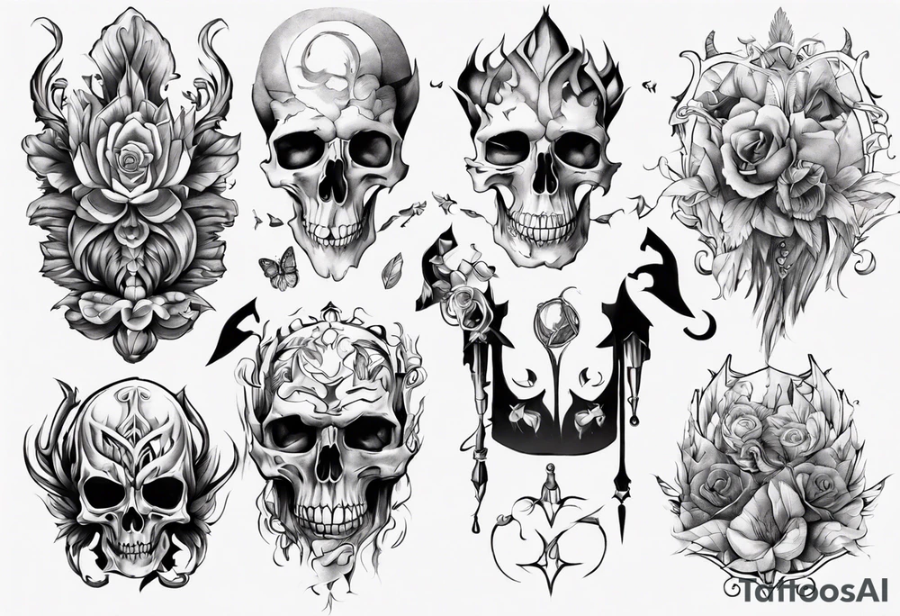 Sklettformel von Benzoesäure tattoo idea